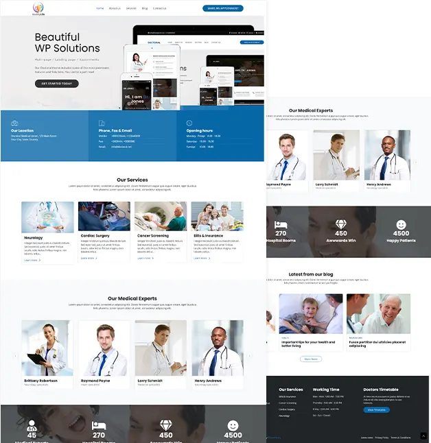 eMS hospital management software dashboard