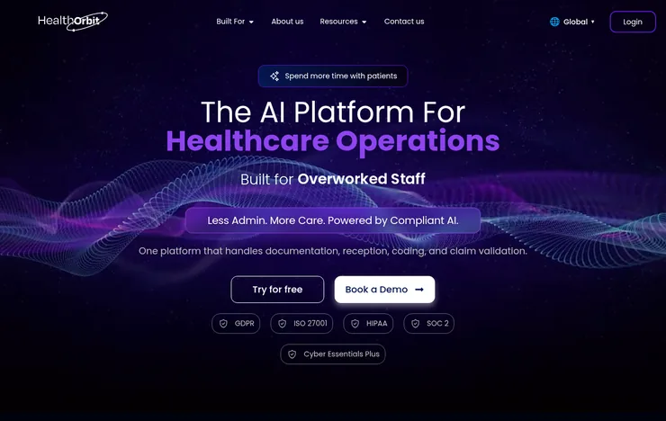 HealthOrbit AI healthcare operations platform