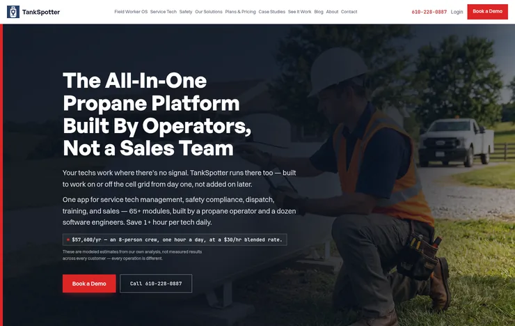 TankSpotter propane and fuel field-service SaaS